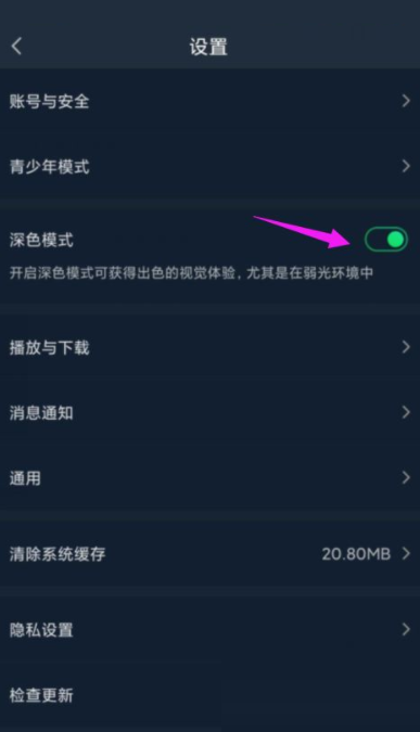 爱奇艺怎么开启夜间模式 爱奇艺开启夜间模式方法