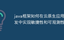 java框架如何在云原生应用开发中实现敏捷性和可观测性？