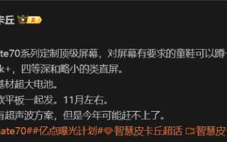 Huawei Mate 70 series configuration leaked: All series have 1.5K screens and super large batteries