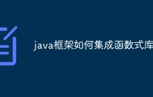 java框架如何集成函数式库？