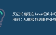 反应式编程在Java框架中的用例：从微服务到事件处理