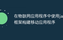 在物联网应用程序中使用java框架构建移动应用程序