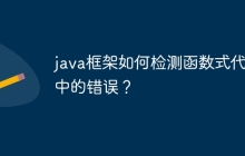 java框架如何检测函数式代码中的错误？