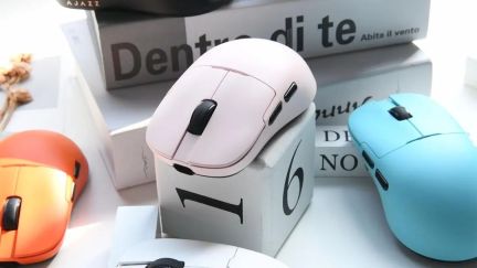 黑爵 AJ159 APEX 无线鼠标破晓粉开售:三模连接、PAW3950,首发 299 元
