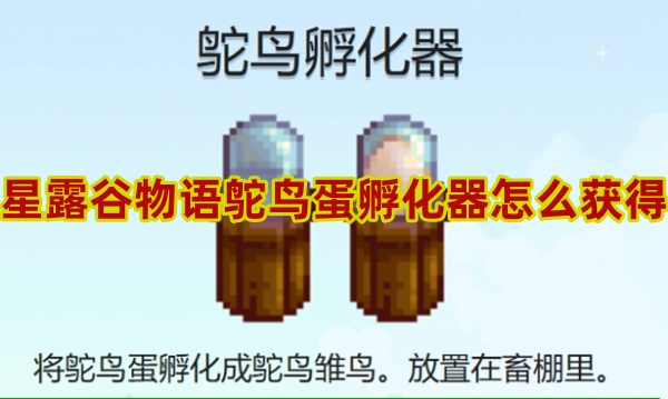 星露谷物语鸵鸟蛋孵化器怎么得