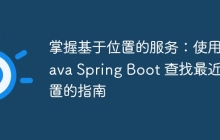掌握基于位置的服务：使用 Java Spring Boot 查找最近位置的指南