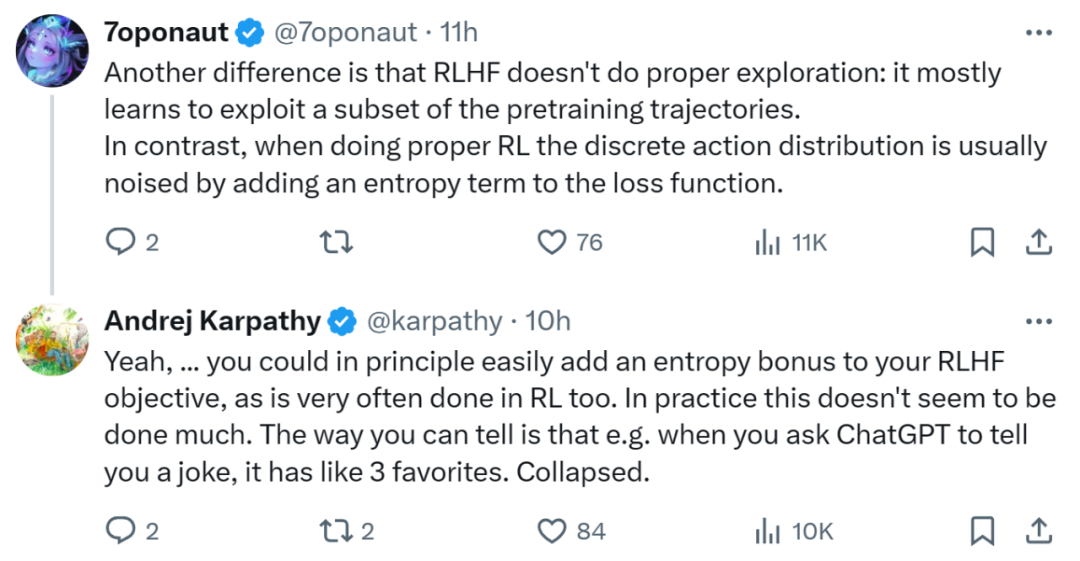Karpathy观点惹争议：RLHF不是真正的强化学习，谷歌、Meta下场反对