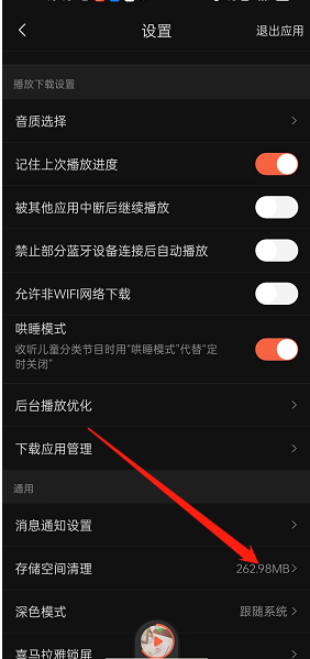 喜马拉雅fm怎么进行存储空间清理 喜马拉雅fm进行存储空间清理方法