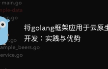 将golang框架应用于云原生开发:实践与优势