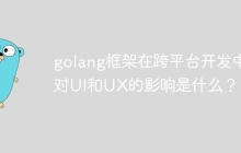 golang框架在跨平台开发中对UI和UX的影响是什么?