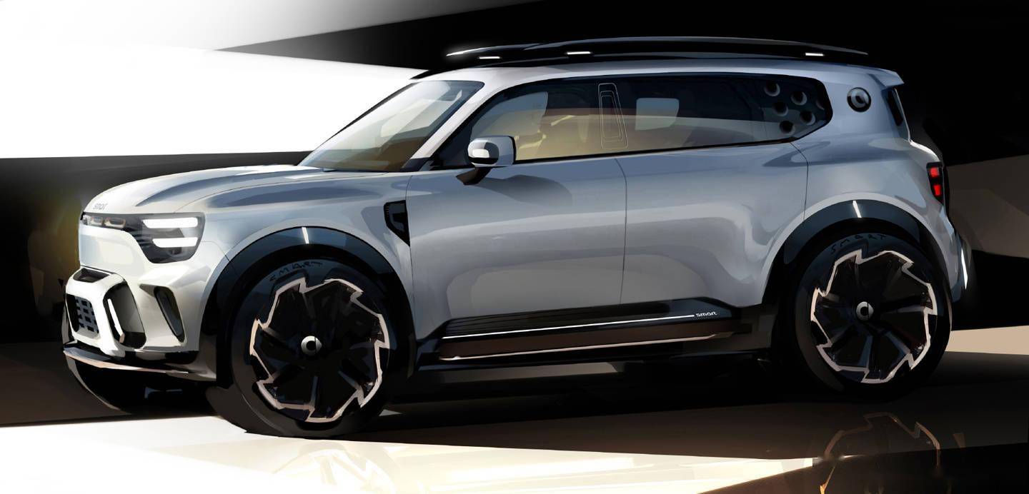 奔驰设计新作曝光!精灵#5大五座SUV,有何亮点?