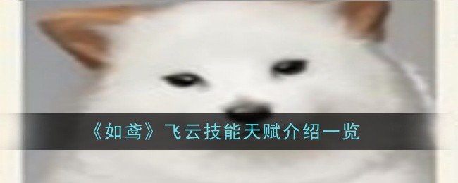 《如鸢》飞云技能天赋介绍一览