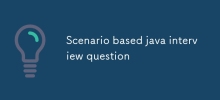 Scenario based java interview question