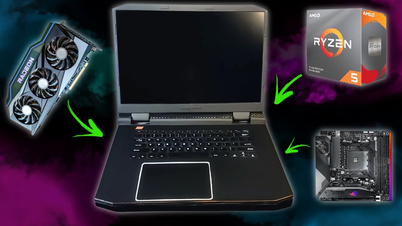 YouTuber shows off DIY gaming laptop built from desktop components