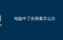 电脑中了宏病毒怎么办