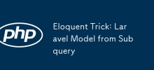 Eloquent Trick: Laravel Model from Subquery