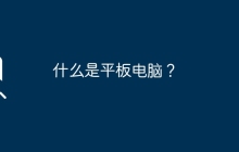 什么是平板电脑？