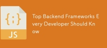 すべての開発者が知っておくべき主要なバックエンド フレームワーク
