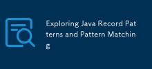 Explorer les modèles d'enregistrement Java et la correspondance de modèles