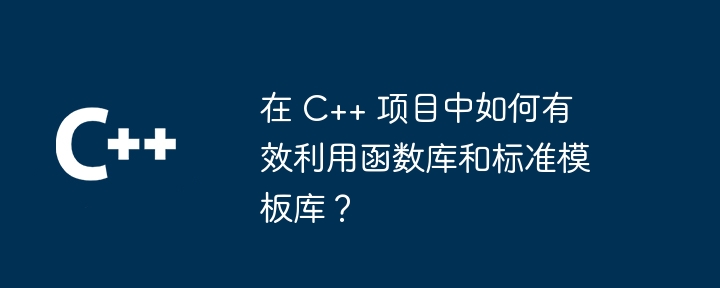 在 C++ 项目中如何有效利用函数库和标准模板库?