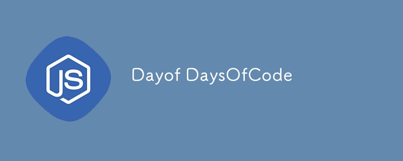 Dayof DaysOfCode