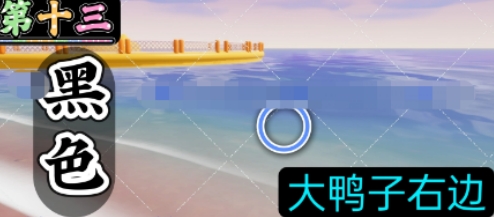 《心动小镇》沙滩乐园第13天黑色鸭子位置一览