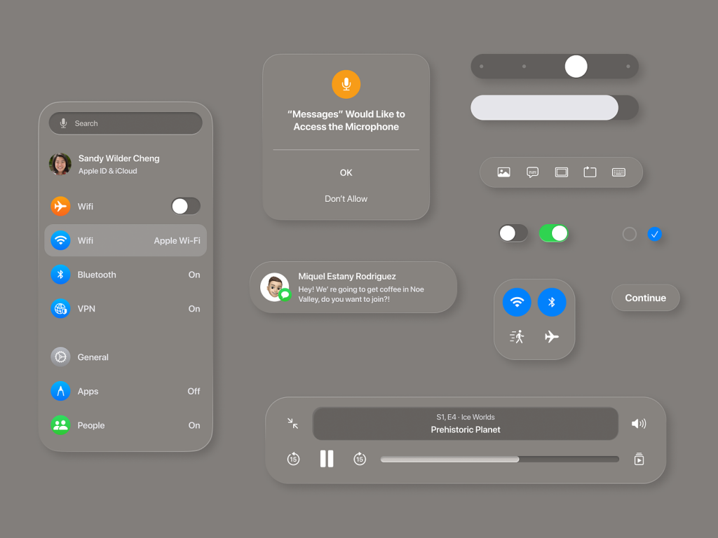 It is reported that Apple iOS 18 is expected to adopt visionOS design elements, such as translucent menus, etc.