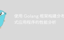 使用 Golang 框架构建分布式应用程序的性能分析