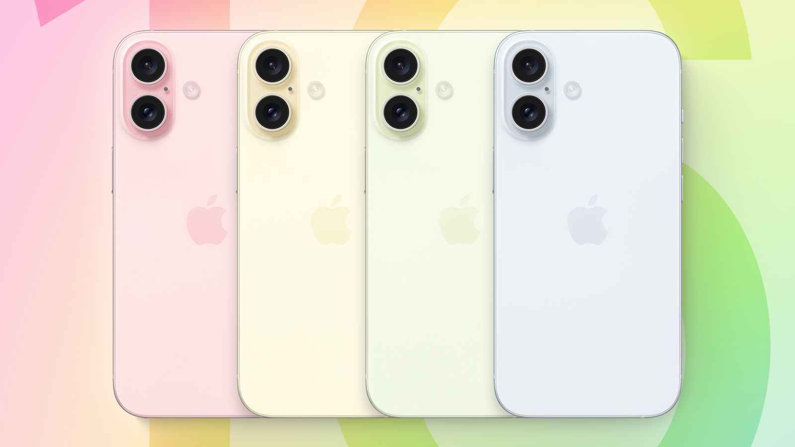 L'iPhone 16 Plus peut être disponible en sept couleurs : blanc, noir, bleu, vert, rose, violet et jaune