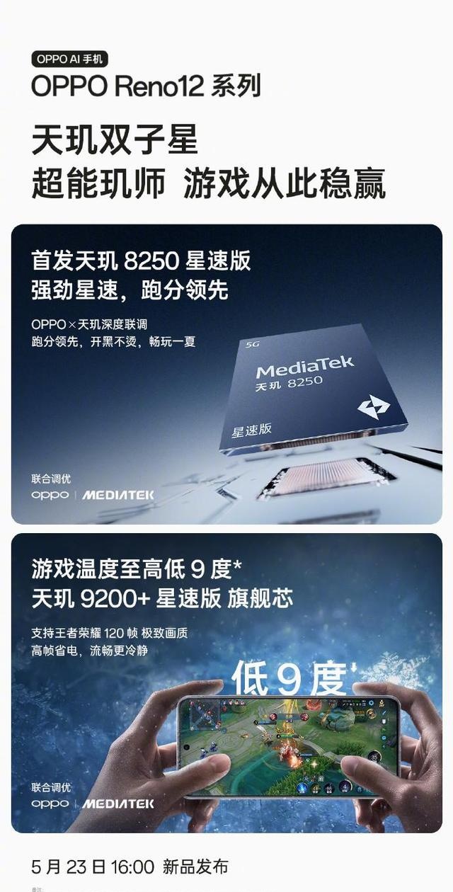 Reno 12 series processors announced: all MediaTek