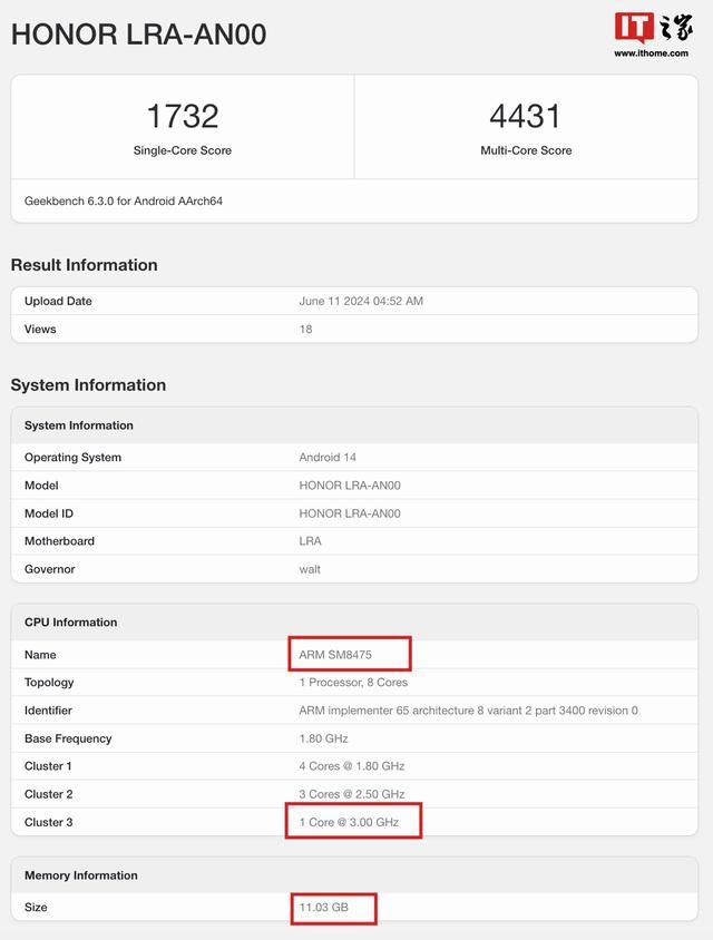 3.0GHz Snapdragon 8+, Honor’s first small foldable phone Magic V Flip benchmark exposed