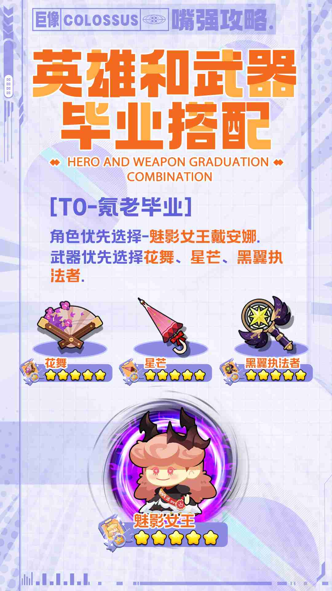 《巨像文明》英雄和武器毕业搭配推荐