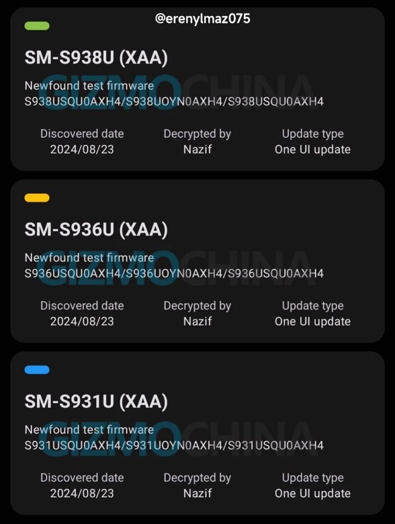 Pre-installed with One UI 7, Samsung Galaxy S25 series phones appear on OTA server for the first time