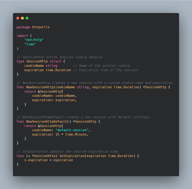 Golang でセッションを処理するには?