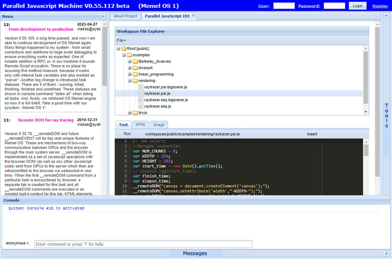 平行 JavaScript 機