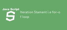 Iteration Stament i.e for-of loop