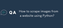 How to scrape images from a website using Python?