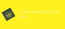 a mock introduction for ReactJS