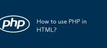 How to use PHP in HTML?