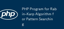PHP Program for Rabin-Karp Algorithm for Pattern Searching