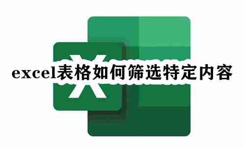 excel表格怎么筛选特定内容 excel表格筛选特定内容教程
