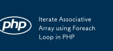 Iterate Associative Array using Foreach Loop in PHP
