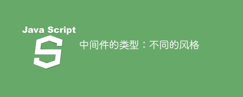 中间件的类型：不同的风格