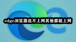 Edge浏览器连不上网其他都能上网怎么解决