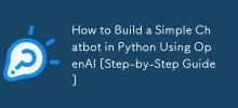 How to Build a Simple Chatbot in Python Using OpenAI [Step-by-Step Guide]
