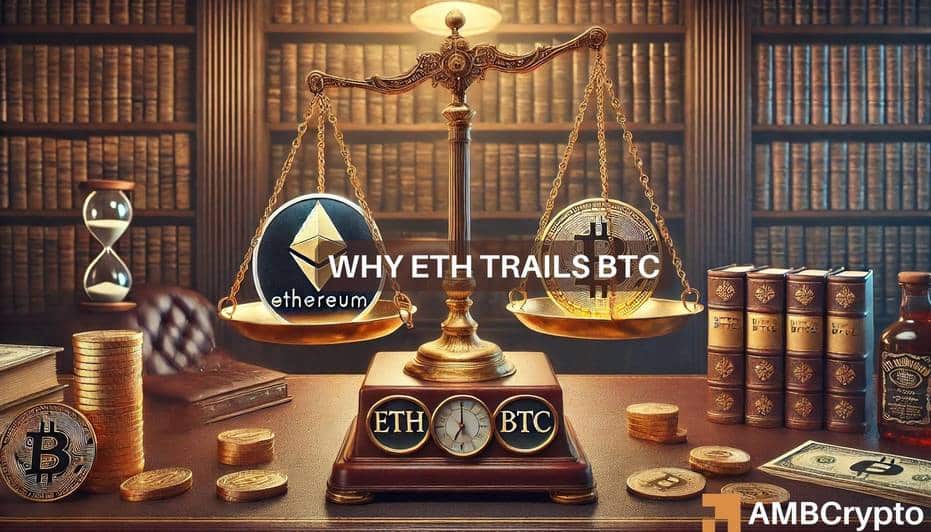 ETFの承認にもかかわらずイーサリアム（ETH）がビットコイン（BTC）を追い続ける理由