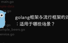 golang框架与流行框架的对比：适用于哪些场景？