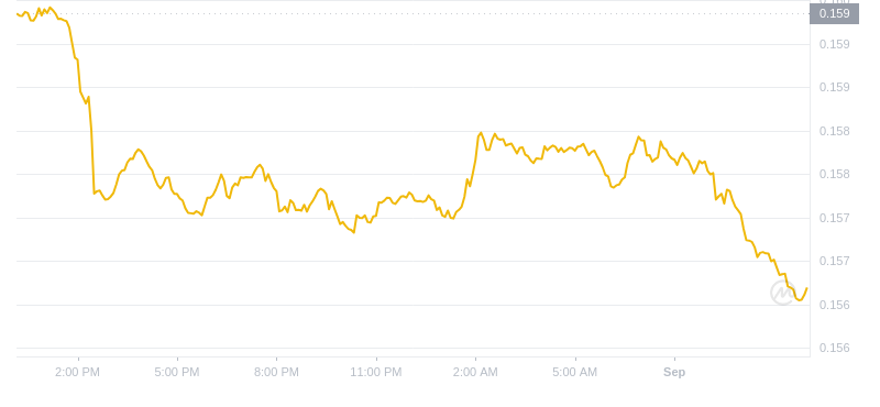 2024年09月01日波场币价格
