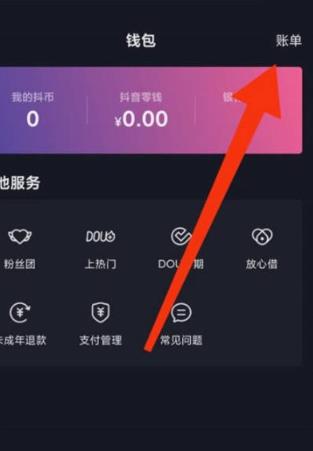 抖音极速版怎么查看账单 抖音极速版查看账单方法