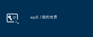 wp8.1我的世界